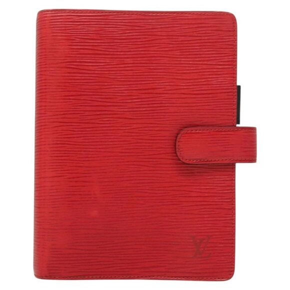 LOUIS VUITTON Epi Agenda MM Day Planner Cover Red R20047 LV Auth ki5772 - Picture 2 of 16